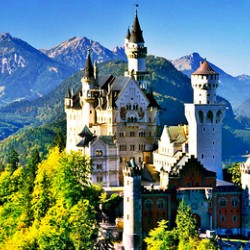 Romantic summer ride on the European high-speed rail - Germany, France, Italy and Switzerland 4 countries 13th - Neuschwanstein Castle|Montepulciano|Fest Snow Mountain