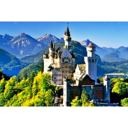 Romantic summer ride on the European high-speed rail - Germany, France, Italy and Switzerland 4 countries 13th - Neuschwanstein Castle|Montepulciano|Fest Snow Mountain