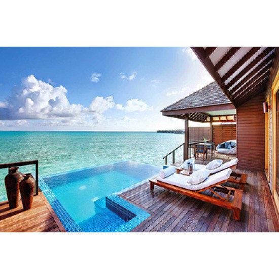 Cost-effective 6 Star Fairy Coral Island 6/7 Days 4 Nights Deluxe Water Pool Villa Breakfast & Dinner Inner Flight + Speedboat to Island Honeymoon Gift Beach Class A Beijing direct flight to the Maldives